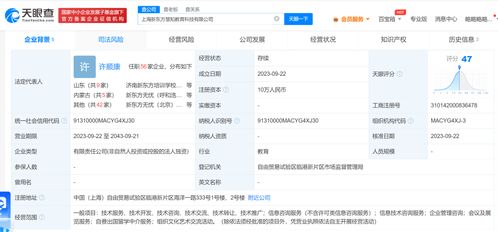 新東方在上海成立慧知教育科技公司，深耕自費出國留學中介服務